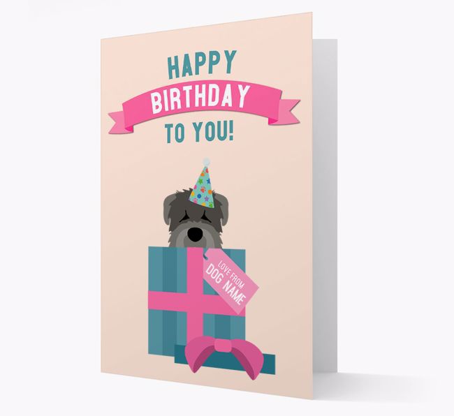 Personalised 'Happy Birthday to you! Love {dogsName}' Card